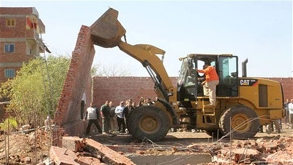 إزالة 26 حالة بناء مخالف بمغاغة في المنيا 