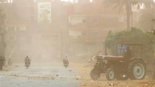 أمطار وعواصف ترابية تضرب كفرالشيخ.. وتوقف حركة المرور
