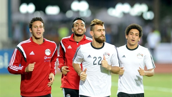 المنتخب المصري يخوض أخر مران قبل موقعة تشاد
