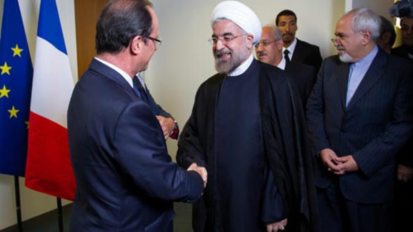 أولاند وروحاني يشددان على أهمية المفاوضات بشأن سوريا