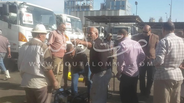نجاح البيان التجريبى لشفط المياه من شوارع بورسعيد (صور)
