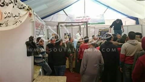 رئيس «شبين القناطر » يفتتح شادر للقوات المسلحة 