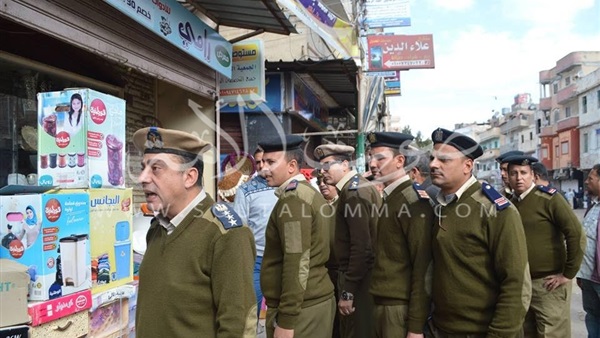 حملة لرفع الإشغالات بشوارع مطوبس في كفر الشيخ‎ (صور) 