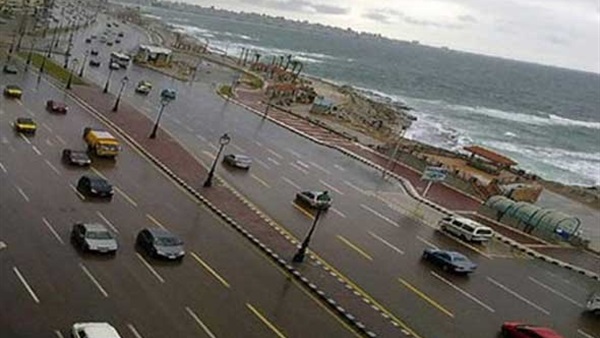أمطار خفيفة على الإسكندرية واستمرار حركة الملاحة ببوغازي والدخيلة
