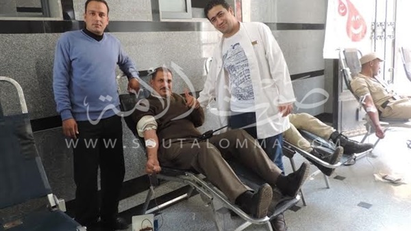 بالصور مديرية أمن البحيرة تنظم حملة للتبرع بالدم