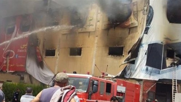 السيطرة على حريق المنطقة الصناعية بالخانكة