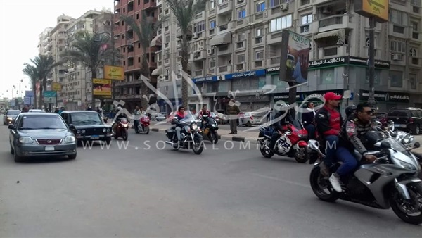 انطلاق سباق الدراجات البخارية الأول بكورنيش السويس‎ (صور)