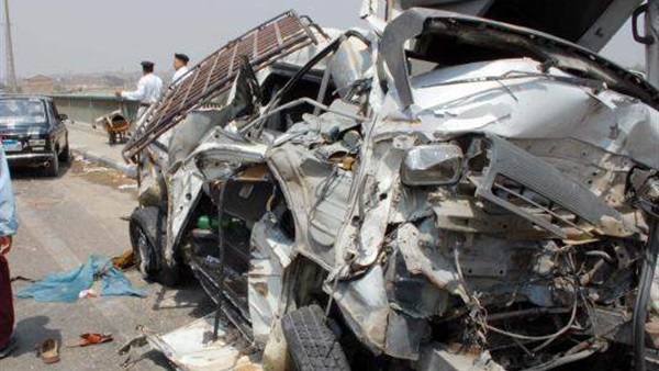 مصرع اثنين وإصابة 7 آخرين في حادث تصادم بكفر الشيخ‎ 