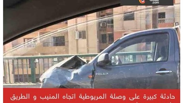 «بيقولك»: ازدحام بطريق المنيب بسبب وقوع حادث