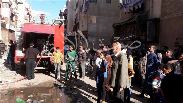 اندلاع حريق فى شقة.. ومصرع طفل ببورسعيد (صور)