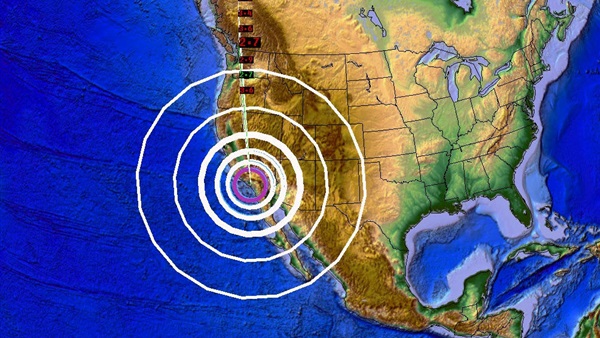 زلزال بقوة 6.8 درجة يضرب سواحل كاليفورنيا