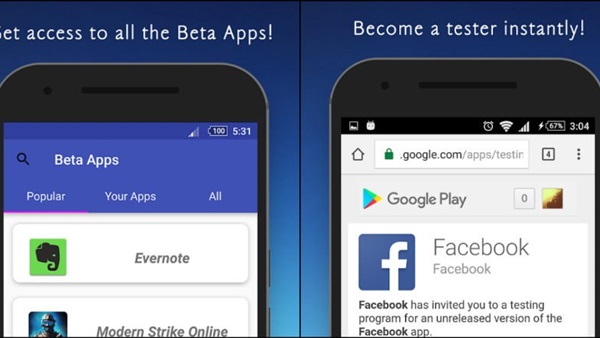 Beta Apps وسيلة فعالة لاختبار الإصدارات التجريبية للتطبيقات