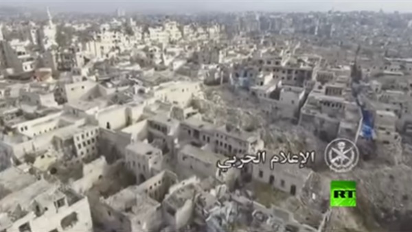 روسيا اليوم تعرض لقطات جوية لحلب (فيديو)