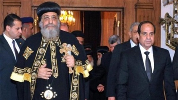 مطرانية بورسعيد: السيسي وتواضروس يتقدمان جنازة شهداء البطرسية 