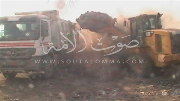 رفع 1570 متر مكعب من القمامة بمغاغة في المنيا‎