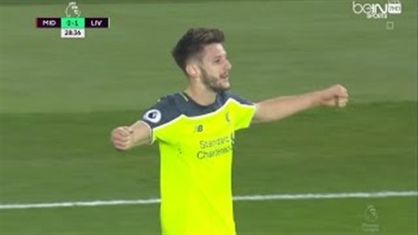 الشوط الأول.. ليفربول يتقدم بهدف على ميدلسبره (فيديو)