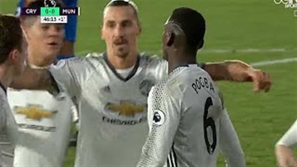 الشوط الأول.. بوجبا يتقدم للشياطين بهدف أمام كريستال بالاس (فيديو)