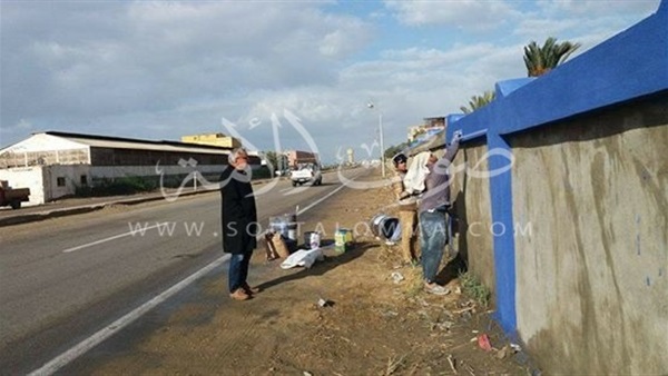 «غرب بورسعيد» يتابع ترميم السور الخارجي بضاحية فيلا الجميل