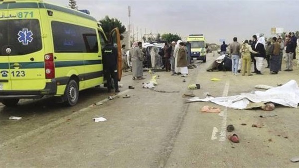 مصرع أمين شرطة في حادث تصادم بالسويس 