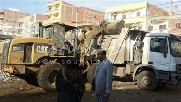 رفع 120 طن قمامة بشوارع بلقاس في الدقهلية‎ (صور)