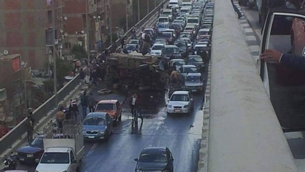 «بيقولك»: شلل مروري على الطريق الزراعي بسبب حادث 