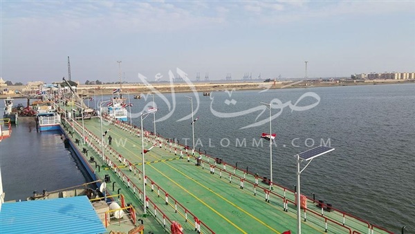 ننشر صورة جدارية افتتاح كوبري الرسوة العائم في بورسعيد