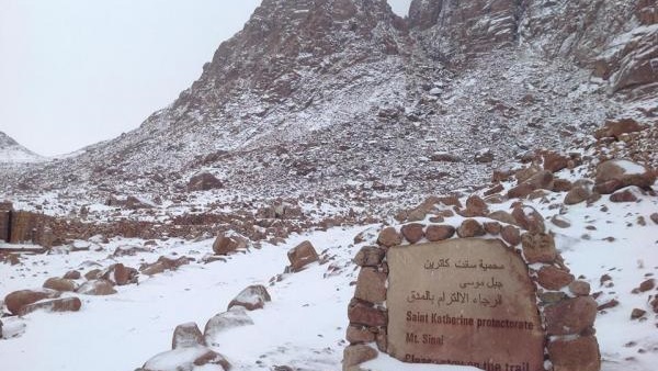 سقوط أمطار خفيفة على كاترين.. و234 سائحا يزورون المدينة