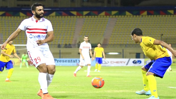 أسامة إبراهيم يسجل الهدف الأول للزمالك في مرمى الشرقية (فيديو)