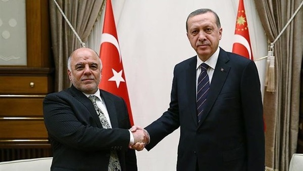 العبادي لـ«أردوغان»: لا بد من إزالة أسباب التوتر لمحاربة الإرهاب