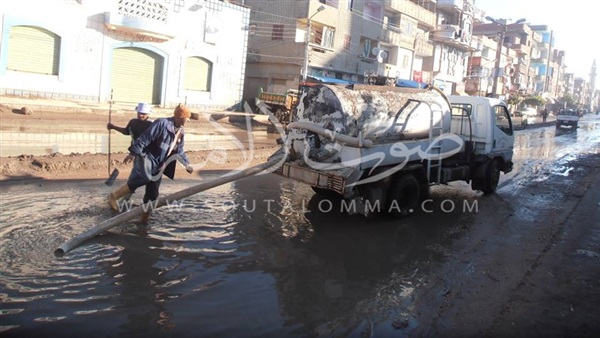 حملات مكبرة لكسح مياه الأمطار من قرى كفر الشيخ ‎