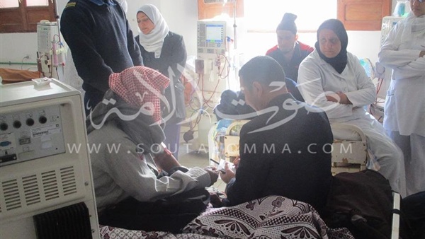 نائب رئيس مدينة بيلا بكفر الشيخ يتفقد مستشفى الغسيل الكلوي ( صور )‎