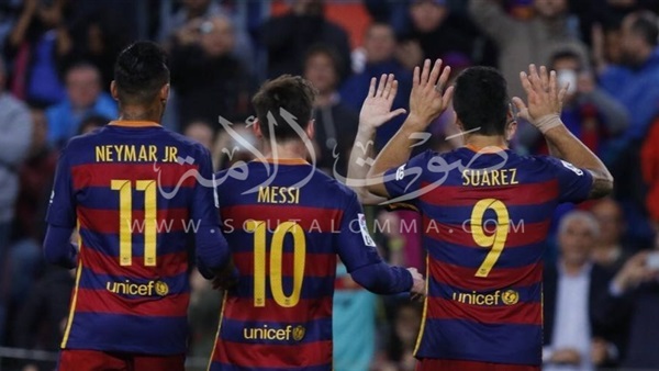 ثلاثي هجوم برشلونة يحققون الهدف الـ300 