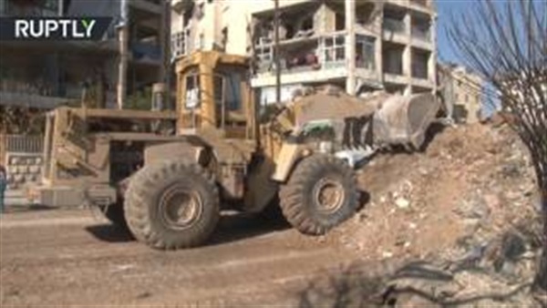 تواصل أعمال إعادة إعمار حلب (فيديو)