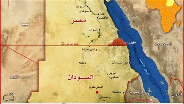 إحباط محاولة لتهريب خريطة مصر بدون مثلث حلايب وشلاتين 