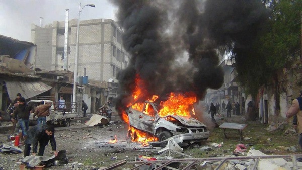 انفجار سيارة مفخخة في وسط بغداد 