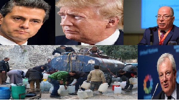 نشرة التوك شو المسائية.. «أوبراين»: معظم سكان حلب يعانون من نقص المياه.. والمكسيك تدين قرار ترامب لبناء جدار حدودي.. وزير الثقافة: لا زيادة في أسعار الكتب