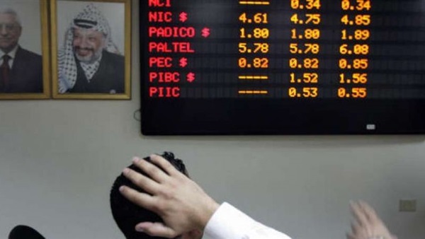 تراجع بورصة فلسطين بنسبة 0.34%