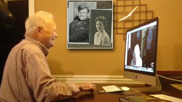 بعد 71 عاما.. محارب أمريكي يلتقي بمعشوقته الإنجليزية لأول مرة 