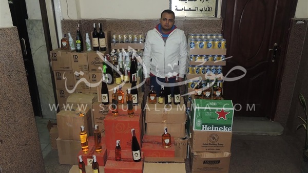 ضبط 1033 زجاجة خمور مجهولة المصدر في حدائق القبة