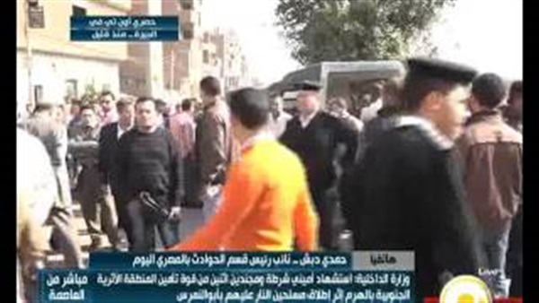 بالفيديو.. لقطات من موقع حادث الهجوم على القوة التأمينية للمنطقة الأثرية بالهرم