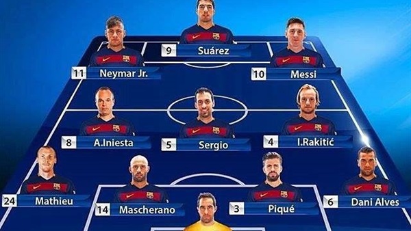 بالصورة .. تشكيل برشلونة في لقاءة ضد ريال سوسيداد