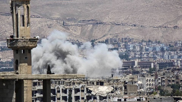 الطيران السوري يشن غارات جديدة على داريا بغوطة دمشق