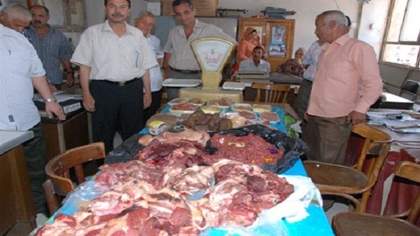 ضبط 550 كجم لحوم غير صالحة للأستهلاك الآدمي بمصنع بالدقي
