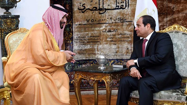 بدء لقاء «السيسي» وبن سلمان بمقر رئاسة الجمهورية