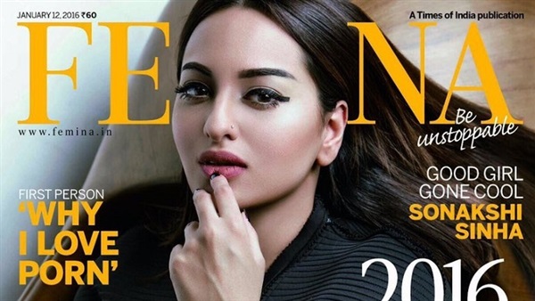 "سوناكشى" تتألق على غلاف مجلة "femina"