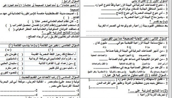 تسريب امتحان «الدراسات» لـ«الخامس الابتدائي» بالدقهلية 