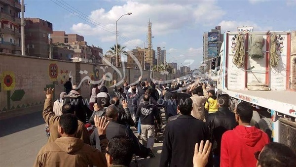 بالصور.. مظاهرة لعناصر «الإرهابية» بالشرقية