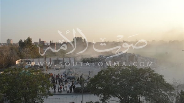  بالصور.. المنوفية تنفذ أكبرعملية إزالة عن طريق النسف بالمتفجرات   